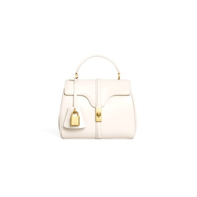 CELINE MINI 16 IN SATINATED CALFSKIN 197983BEY.01RC (18.5*15.5*9cm)